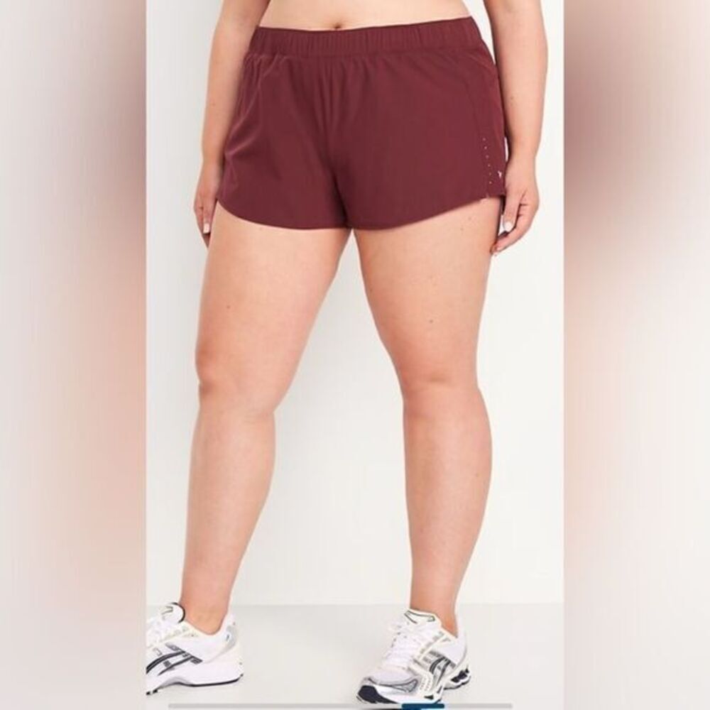NWT Old Navy Plus Size Active Stretch Tech Athletic Shorts Built in Liner - 3XL